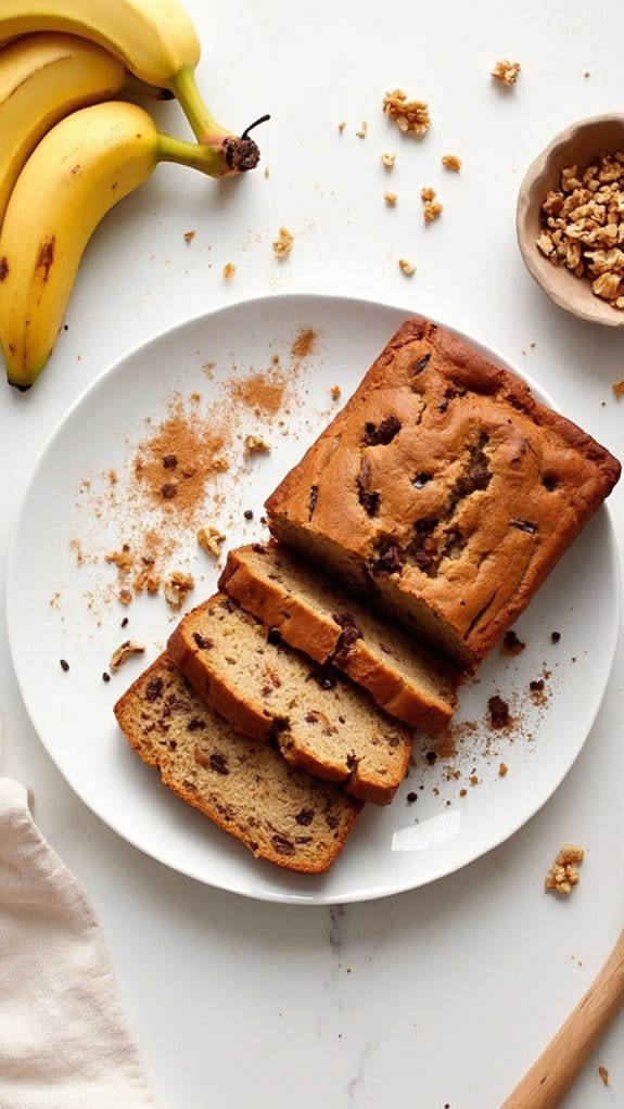 delicious plant based banana loaf