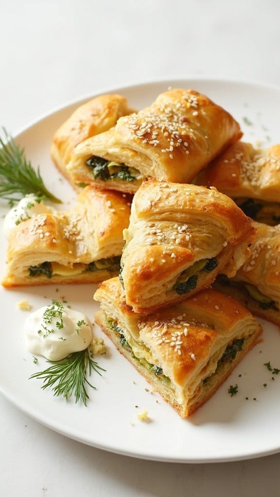 delicious spinach pastry treats