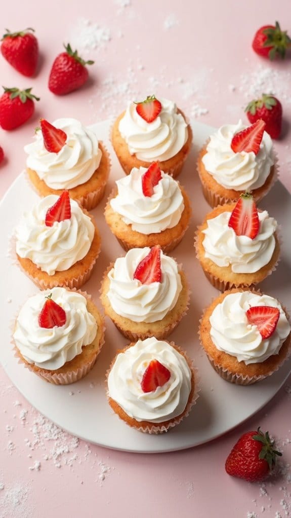 delicious strawberry shortcake cupcakes