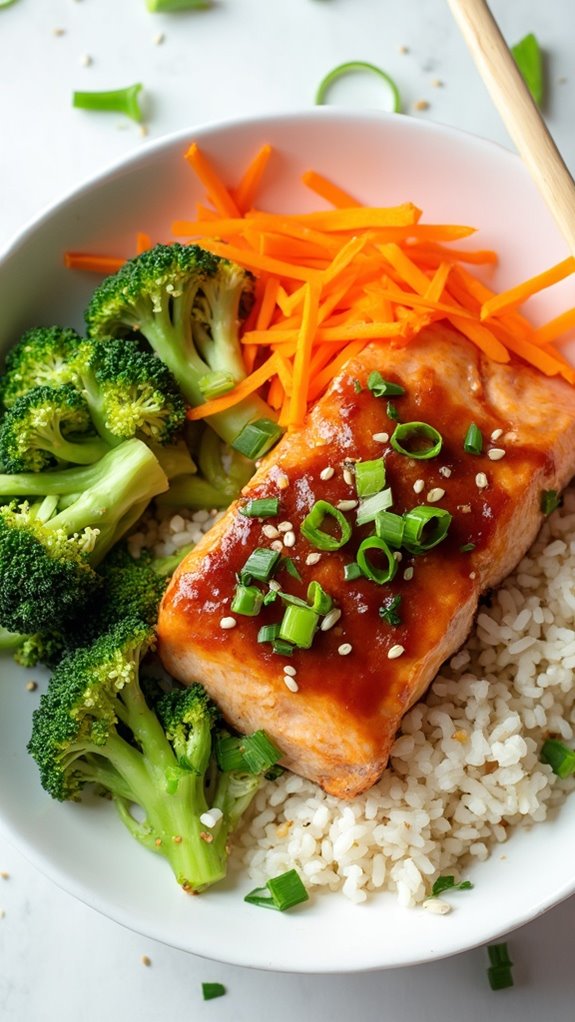 delicious teriyaki salmon bowls