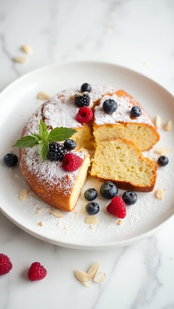 delicious vanilla almond cake