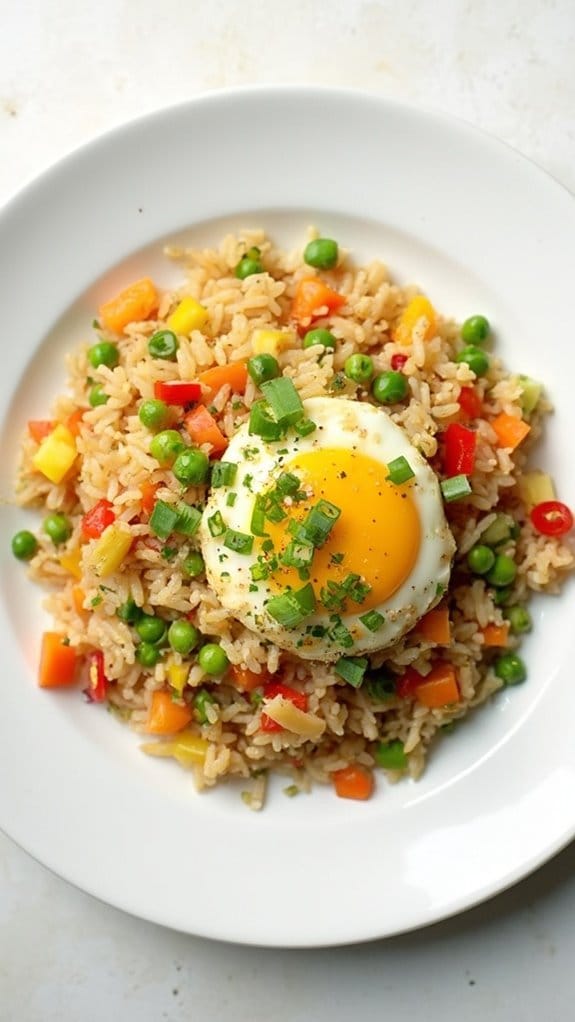 delicious vegetable fried rice