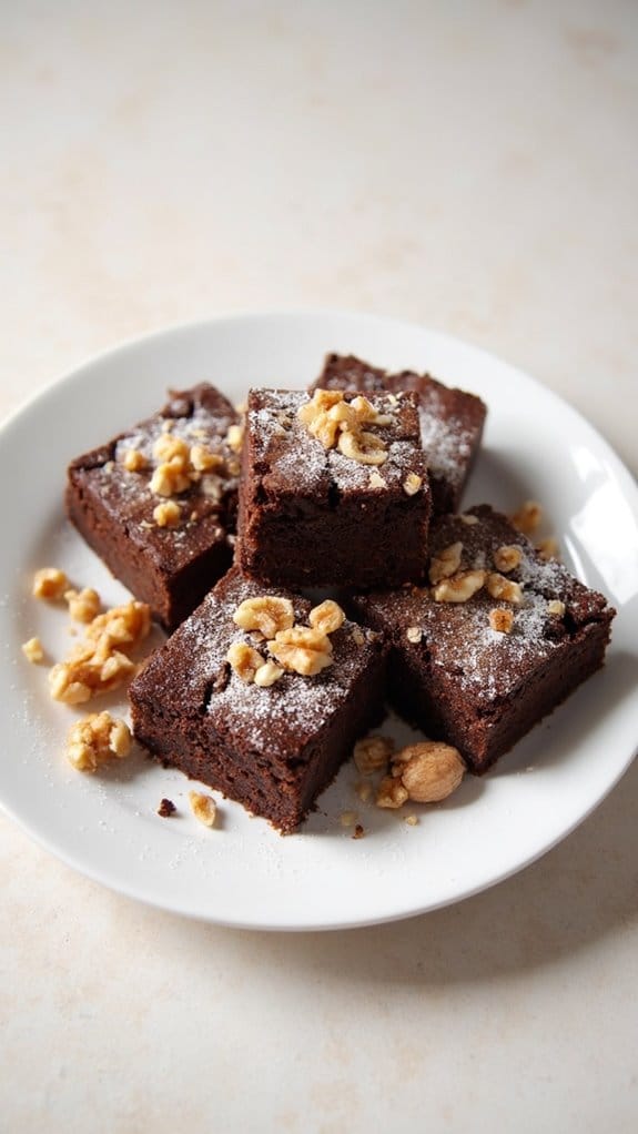 delicious walnut infused brownies