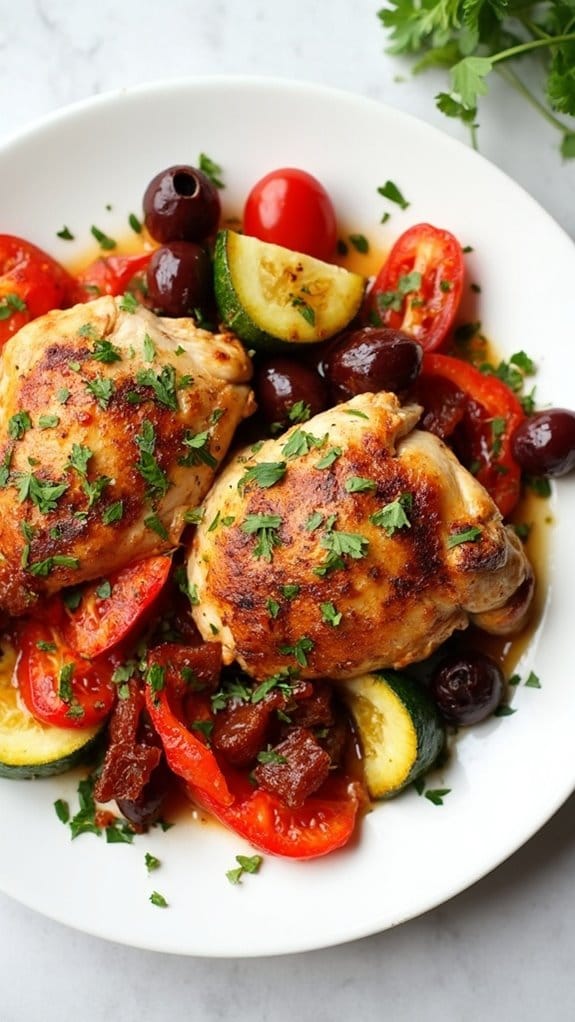 easy mediterranean chicken dinner