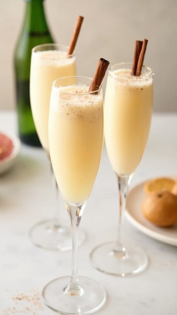 festive creamy citrus drink