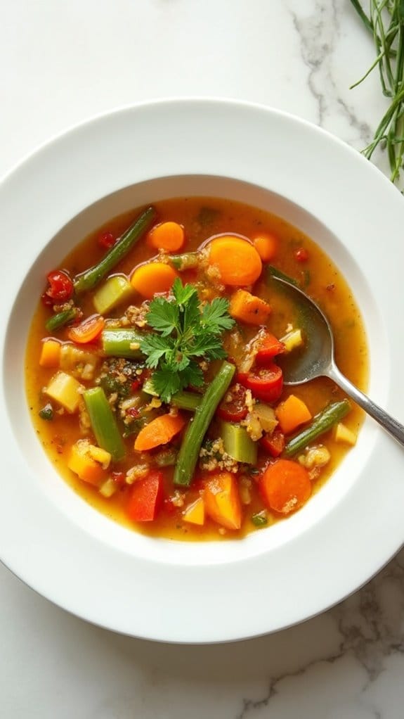 festive seasonal vegetable soup