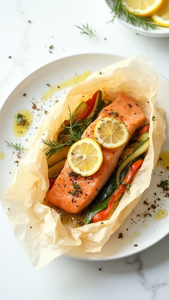 fish baked in parchment