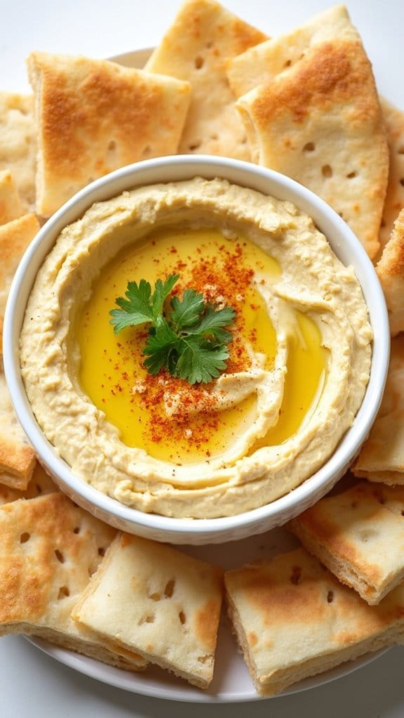 flavorful dip and bread