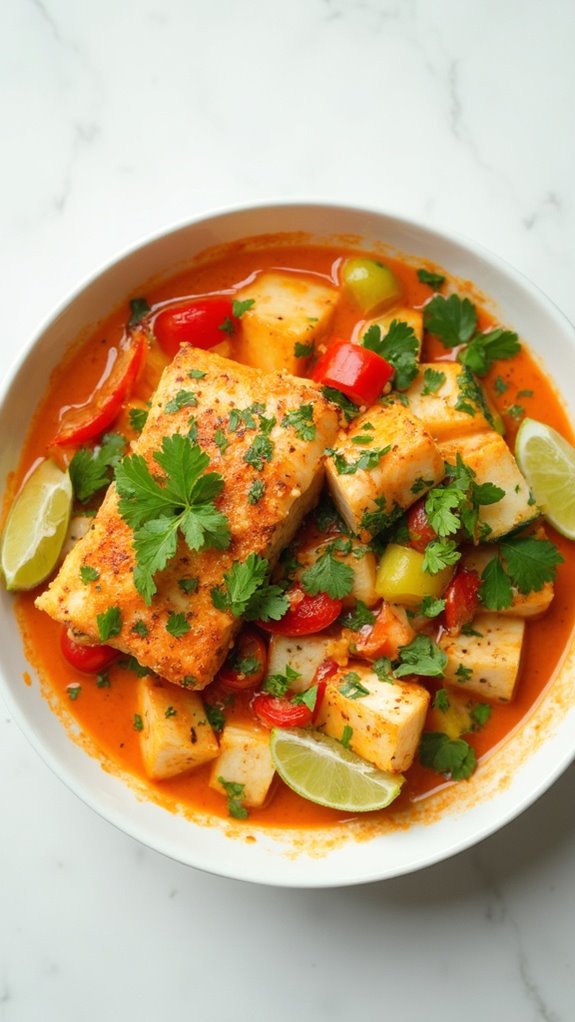 flavorful thai fish curry