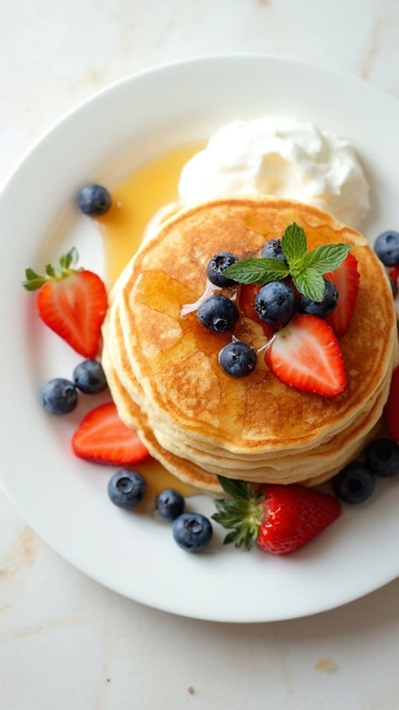 fluffy cottage cheese pancakes