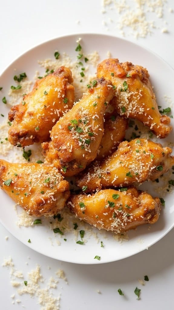 garlic and parmesan chicken wings