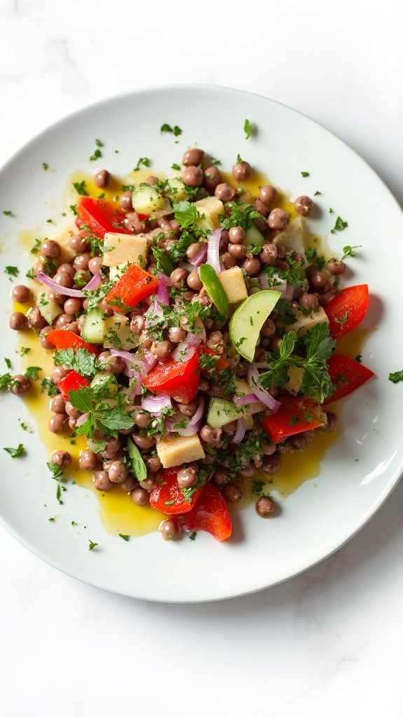 healthy black eyed peas salad