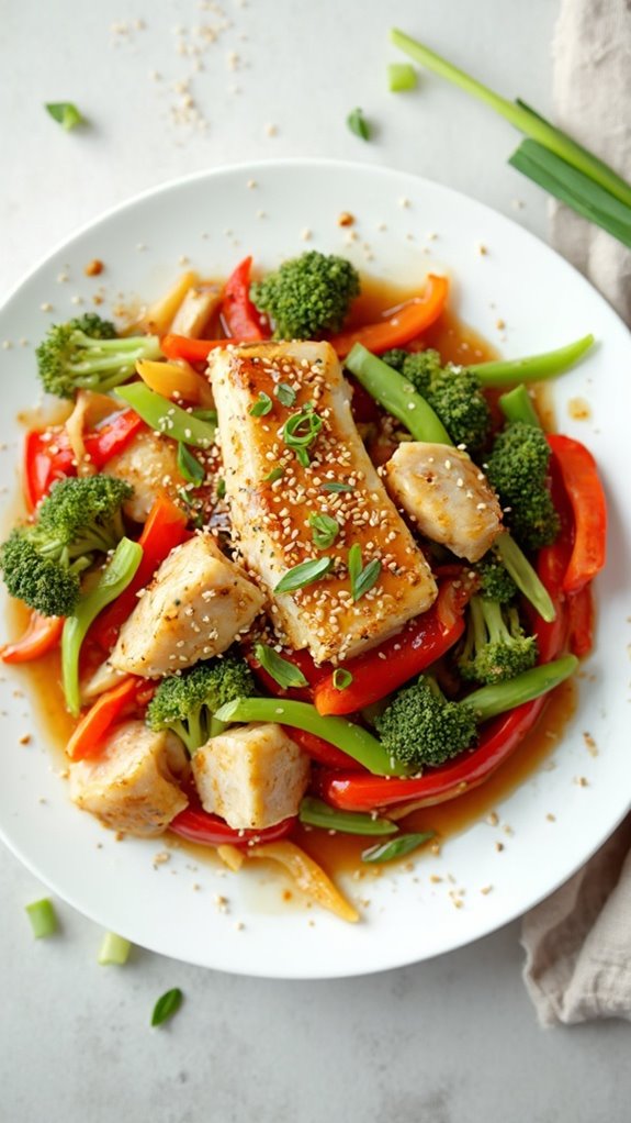 healthy fish vegetable dish