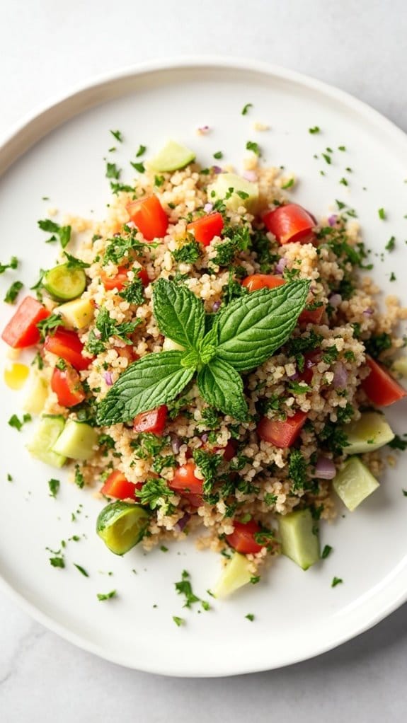 healthy grain salad dish