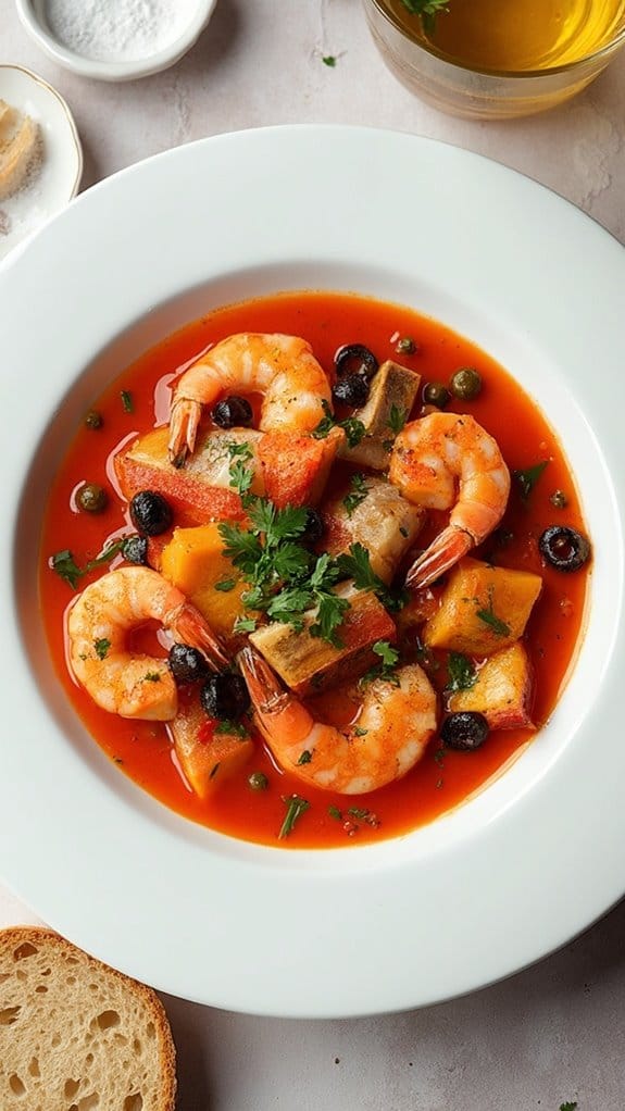 hearty mediterranean seafood dish