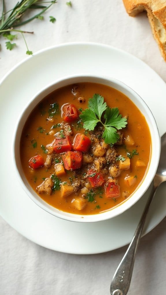 hearty spicy bean soup