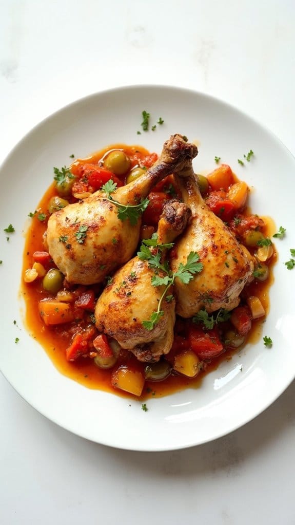 herb infused french chicken dish