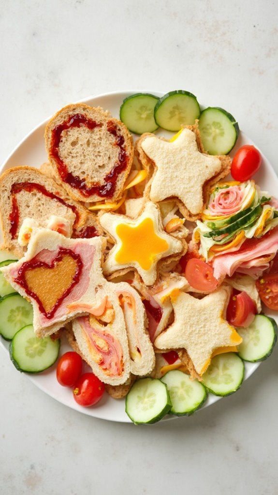 holiday themed delicious sandwiches