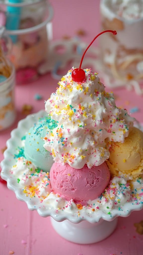 ice cream sundae toppings station