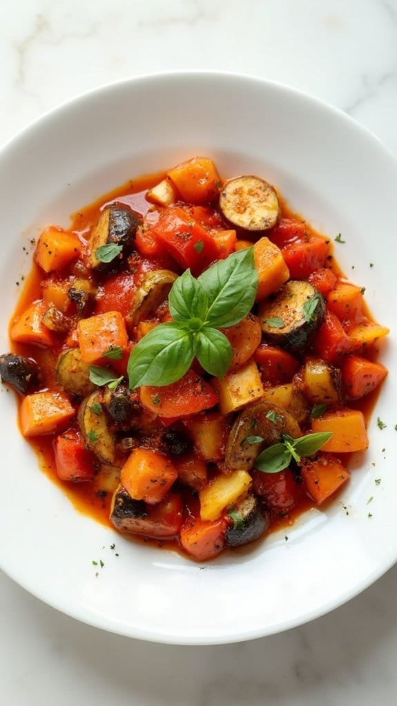 italian inspired ratatouille dish