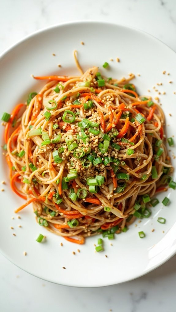 japanese buckwheat noodle dish