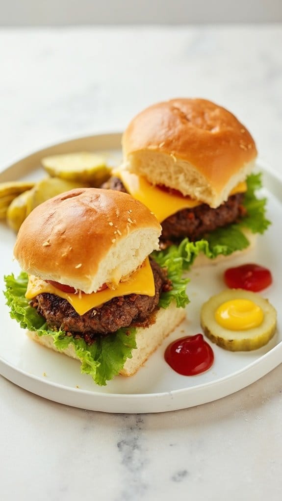 juicy mini beef burgers