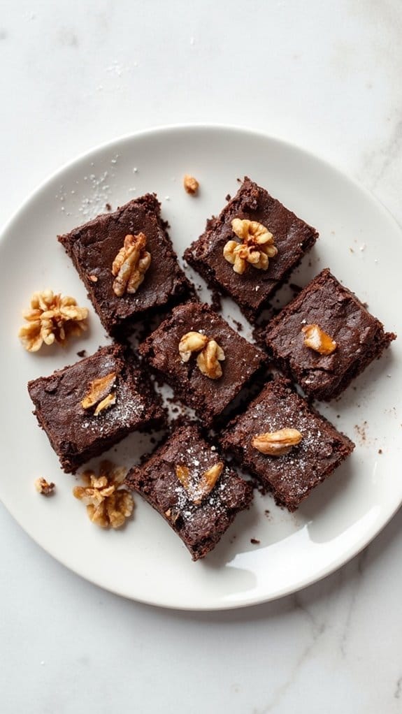 keto brownies with walnuts