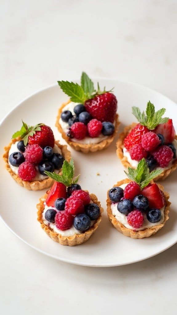 keto friendly mini fruit tarts