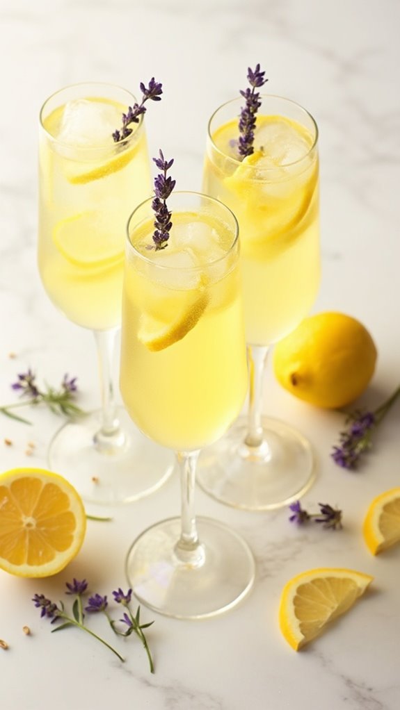 lavender infused sparkling lemonade