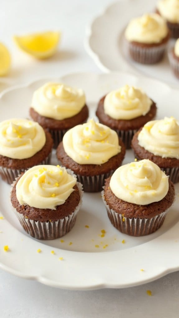 lemon gingerbread cupcake delight