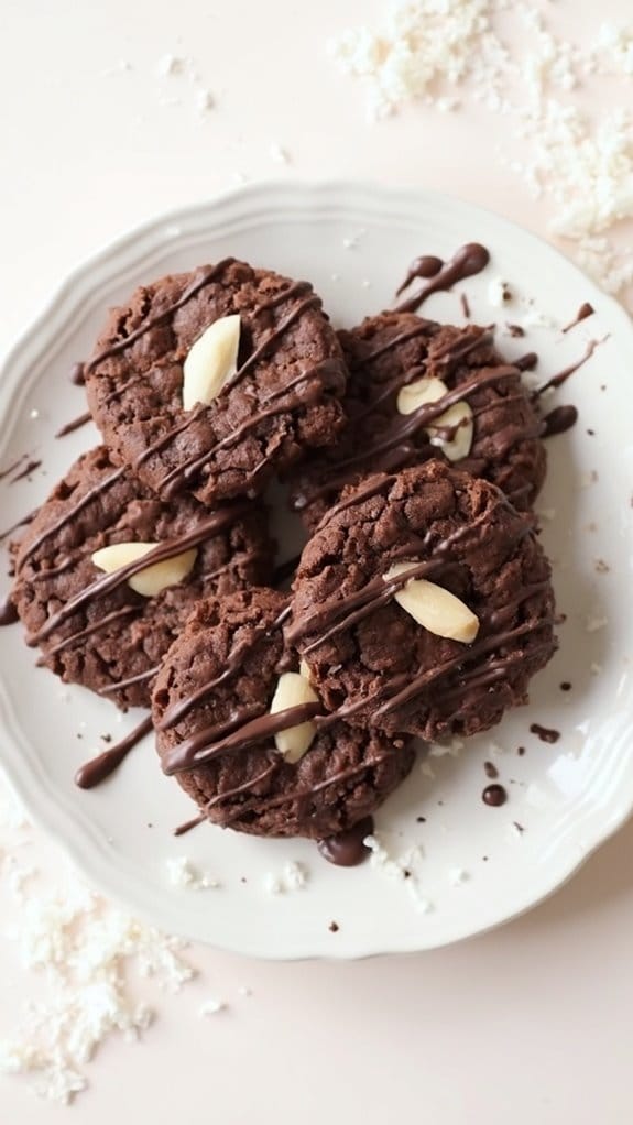 low carb almond joy cookies