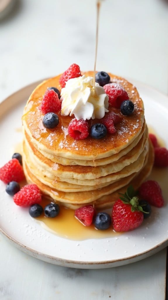 low carb berry pancakes