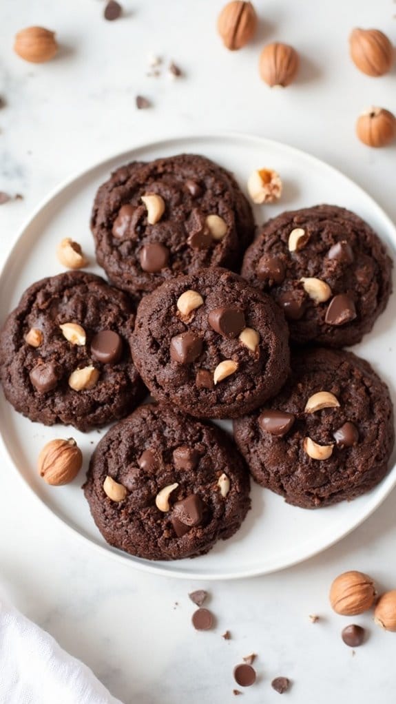 low carb chocolate hazelnut cookies