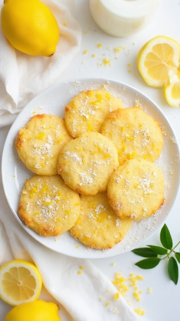 low carb lemon flavored cookies