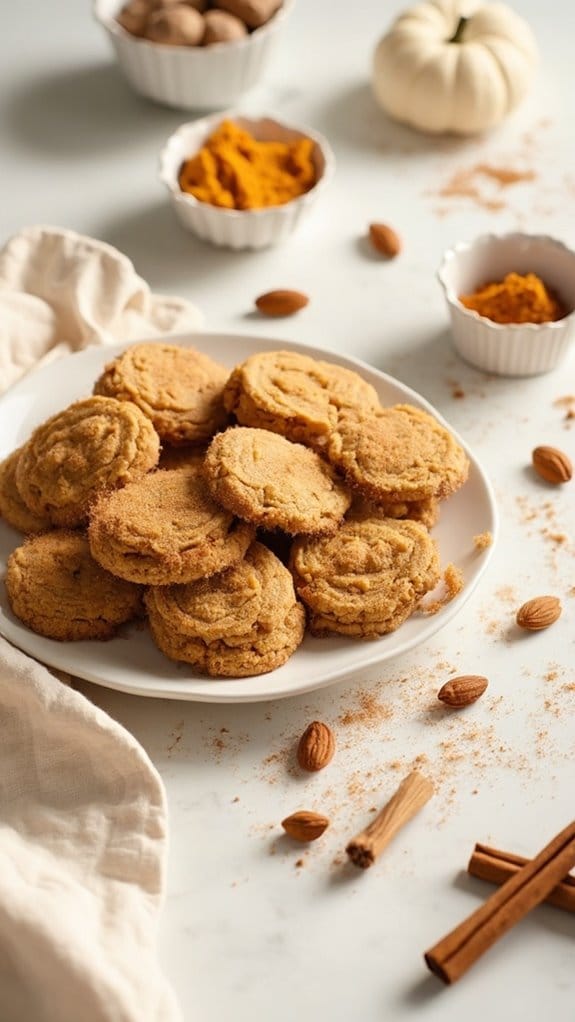 low carb pumpkin spice cookies