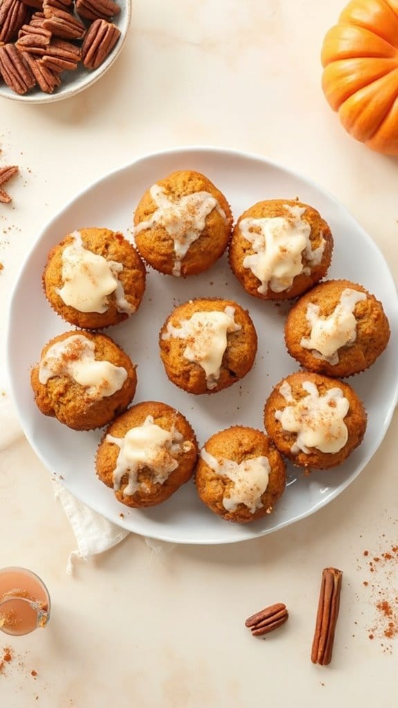 low carb pumpkin spice muffins