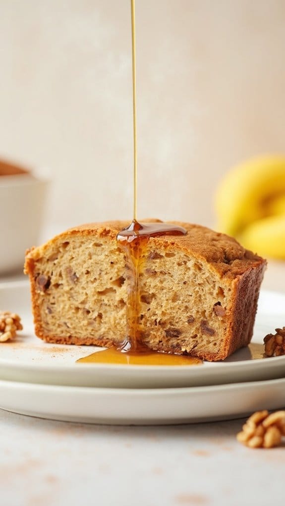 maple infused banana loaf