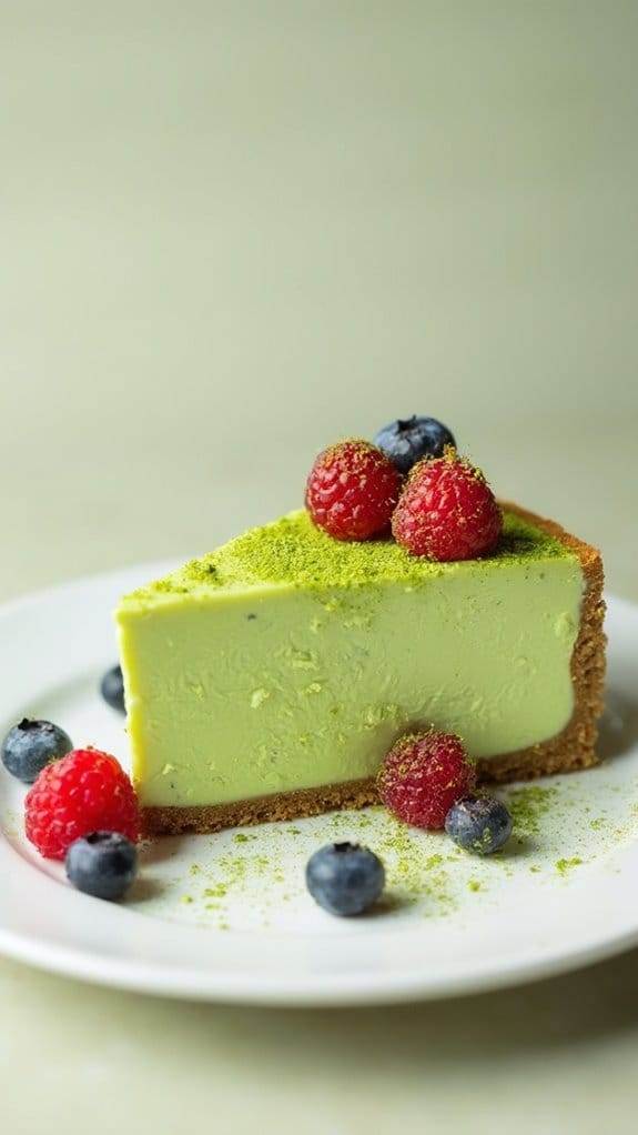 matcha green tea cheesecake