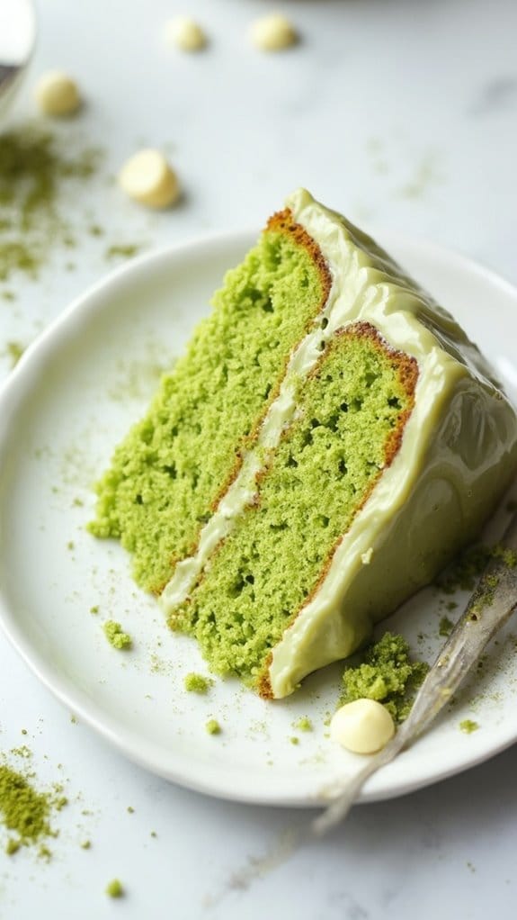 matcha infused coffee cake