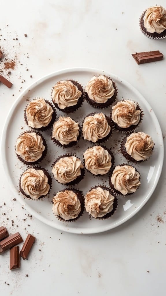 mocha infused coffee cupcakes