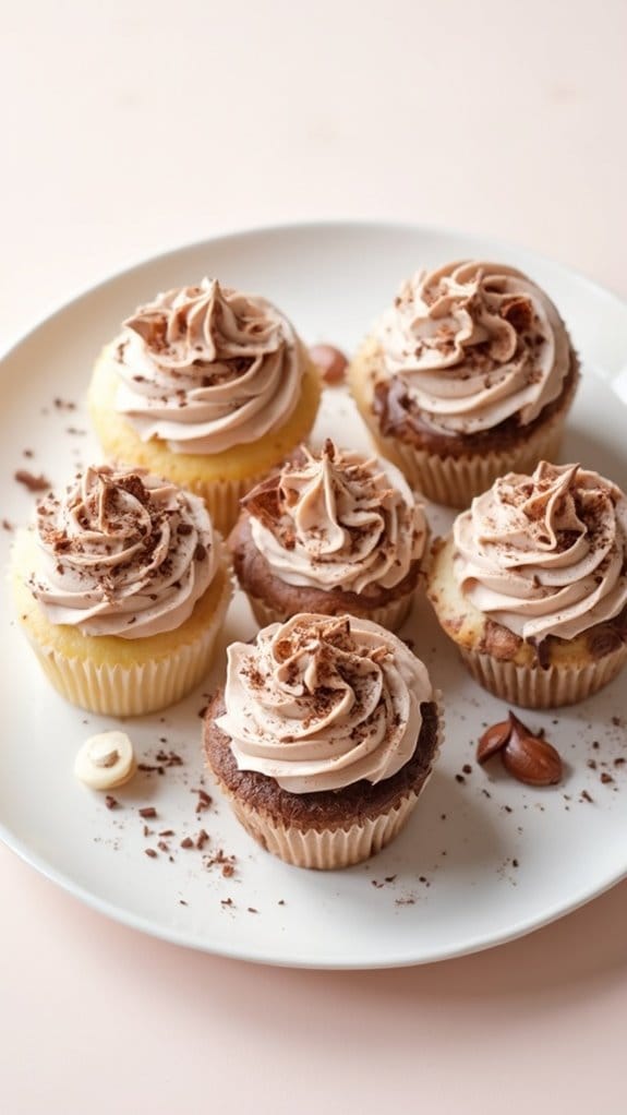 nutella filled cupcake delight