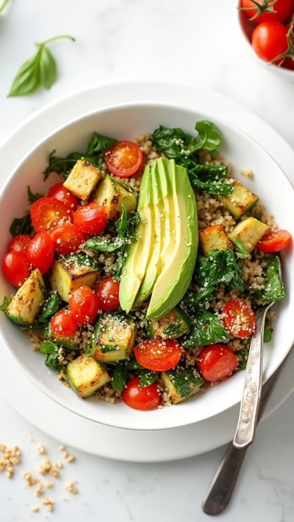 nutritious quinoa vegetable bowl