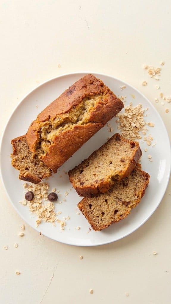 oat infused banana bread