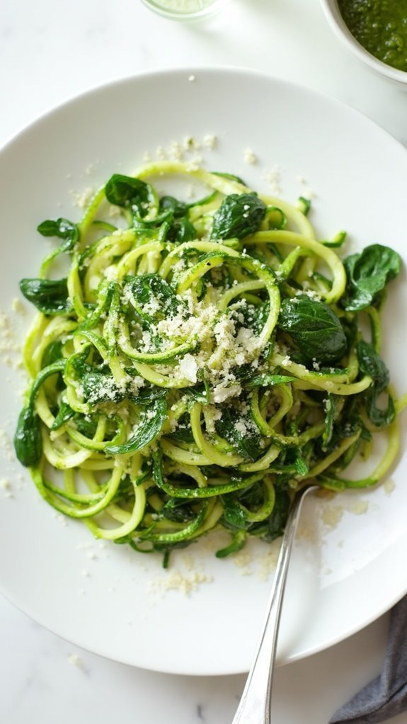 pesto zucchini noodles recipe