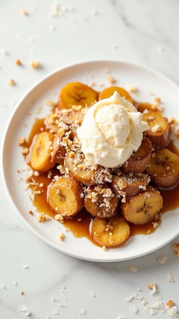 plant based bananas foster delight