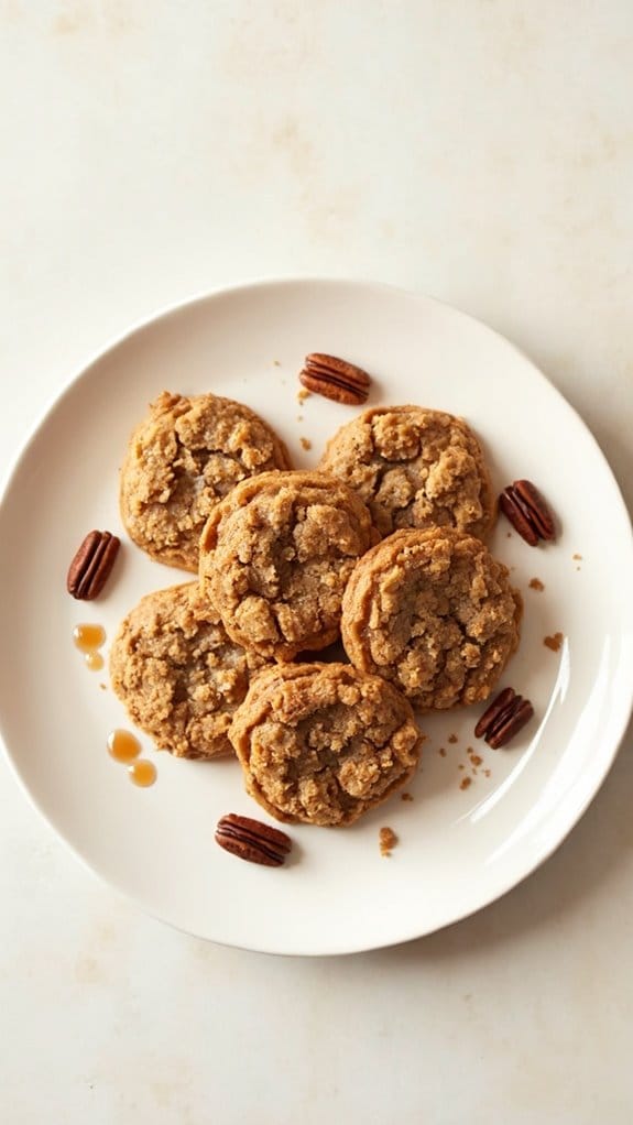 plant based pecan pie cookies