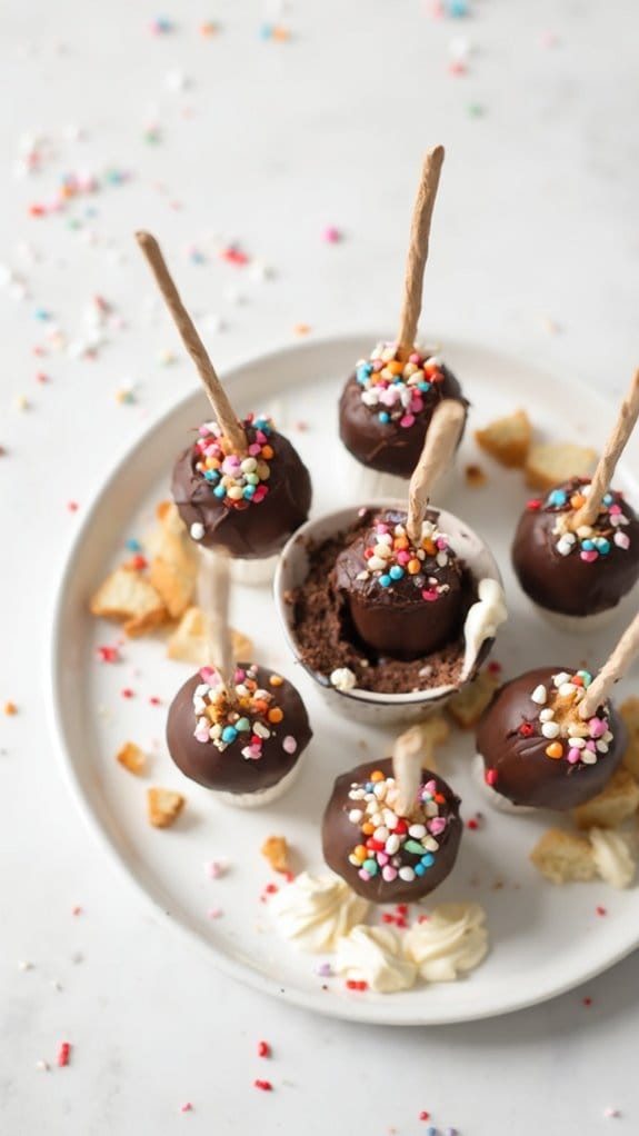 pumpernickel flavored cake pops