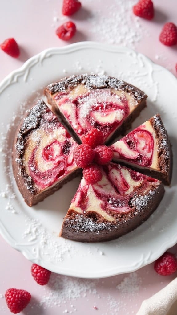 raspberry swirl marble cake