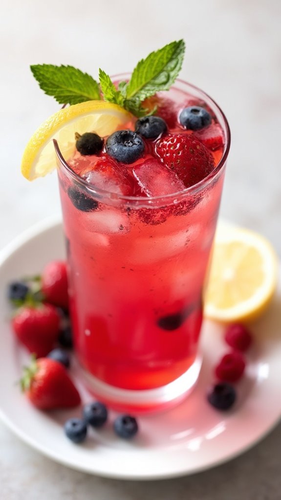 refreshing berry hibiscus tea