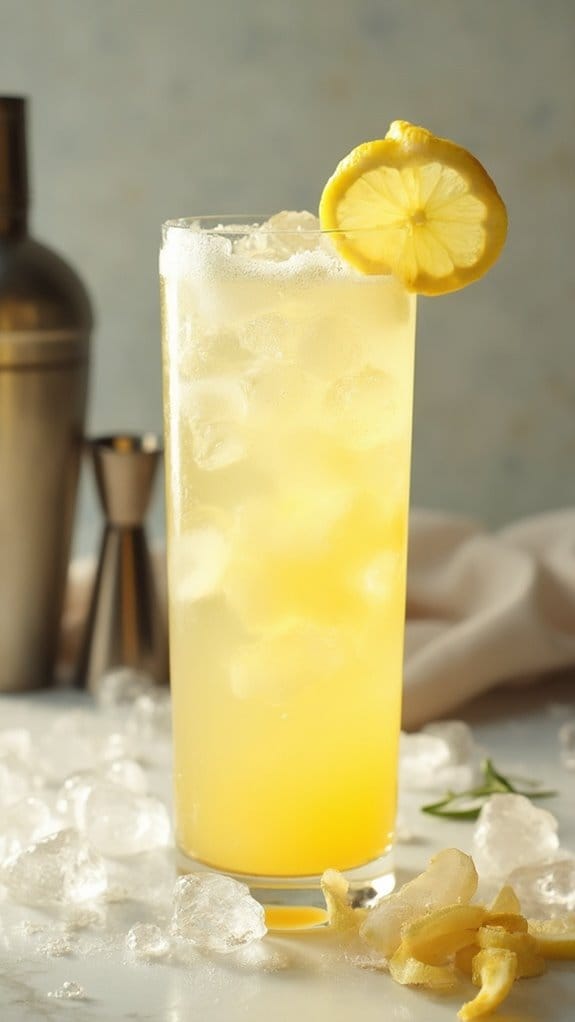 refreshing citrus cocktail drink